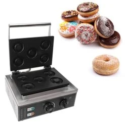 Electric Donut Machine, 5 Holes Stainless Steel Commercial Donut Machine For Kitchen (US Plug 110V) -Wilton Shop 41zUSwqkx1L 2