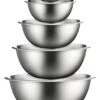 Stainless Steel Mixing Bowls (Set Of 6) Stainless Steel Mixing Bowl Set - Easy To Clean, Nesting Bowls For Space Saving Storage, Great For Cooking, Baking, Prepping 1 Stainless Steel Mixing Bowls (Set Of 6) Stainless Steel Mixing Bowl Set - Easy To Clean, Nesting Bowls For Space Saving Storage, Great For Cooking, Baking, Prepping -Wilton Shop 41zb4yPTKwL
