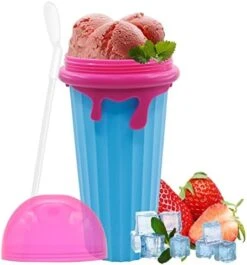 [Upgrade 500ML] Slushy Cup Slushy Maker Cup TIK TOK Frozen Magic Squeeze Cup - Quick Cool Slushy Milk Shake Ice Cream Smoothies Cup -Wilton Shop 41zjeK3TR7L. AC
