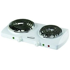 Appliances TS-368 Electric Double Burner (White), 20.10in. X 11.70in. X 3.60in