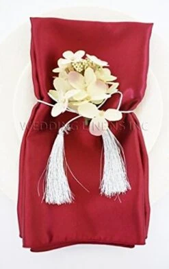 10 Pcs Satin 20" X 20" Dinner Table Linen Napkins For Restaurant Kitchen Dining Wedding Party Banquet Events - Copper -Wilton Shop 41zqS9m09EL. AC