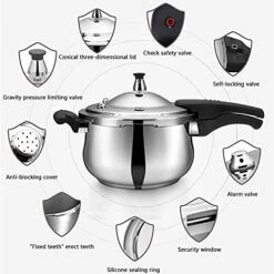304 Stainless Steel Pressure Cooker, Household Gas Explosion-proof Small Pressure Cooker, General Use For Gas Stove And Induction Cooker Large Capacity (Size : 4L) -Wilton Shop 5103SPPHKfS