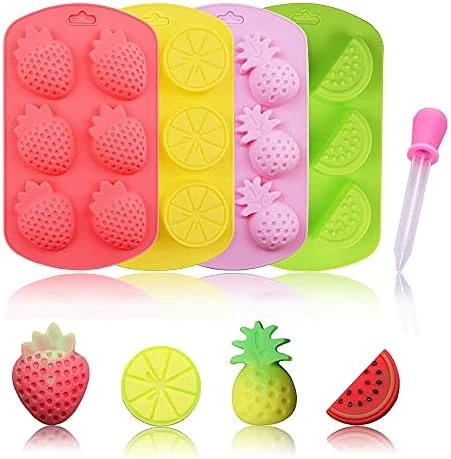 Candy Molds Ice Cube Trays Chocolate Molds, Silicone Molds Including Cactus, Flamingo, Coconut Tree & Pineapple For Making Ice, Jelly, Chocolate, Soap, Pack Of 4 With 2 Droppers. (Multicolor) 11 Candy Molds Ice Cube Trays Chocolate Molds, Silicone Molds Including Cactus, Flamingo, Coconut Tree & Pineapple For Making Ice, Jelly, Chocolate, Soap, Pack Of 4 With 2 Droppers. (Multicolor) - Image 9