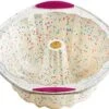 5118558 Structure Fluted Cake Pan Silicone Bakeware, Medium, Confetti White -Wilton Shop 510Accjgw5L