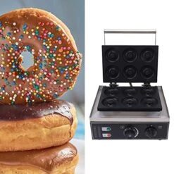 6 Grid Donut Machine Commercial Electric Donut Maker 6 Holes Double Sides Heating Donut Maker Machine For Restaurant Bakery Snack Bar Street Vendor Home 10 6 Grid Donut Machine Commercial Electric Donut Maker 6 Holes Double Sides Heating Donut Maker Machine For Restaurant Bakery Snack Bar Street Vendor Home -Wilton Shop 510F41c4vaL 3