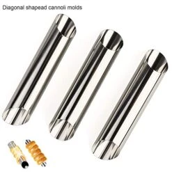 Cream Horn Molds Stainless Steel Cone Tubular Shaped Mold For Cannoli Tubes Croissant (cream Cone) 11 Cream Horn Molds Stainless Steel Cone Tubular Shaped Mold For Cannoli Tubes Croissant (cream Cone) -Wilton Shop 510KoQm185L