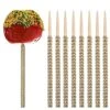 32Pcs Bling Candy Apple Sticks,6 Inches Caramel Bamboo Apple Sticks With Rhinestones Diamond,Fruit Treats Decorative Sticks For Dessert Table(Gold) 2 32Pcs Bling Candy Apple Sticks,6 Inches Caramel Bamboo Apple Sticks With Rhinestones Diamond,Fruit Treats Decorative Sticks For Dessert Table(Gold) -Wilton Shop 510cgTrGOfL