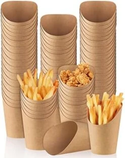 120 Pieces French Fry Holder Cups 14 Ounces Disposable Take Out Party Baking Supplies Waffle Paper Popcorn Boxes Sandwich Ice Cream Holder For Wedding Birthday Party, Black -Wilton Shop 510fDfODN1L. AC