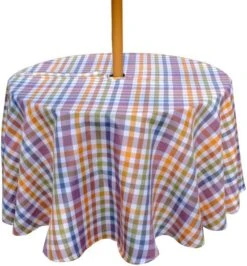 Waterproof Fabric Tablecloths Rectangle 52 X 70, Wrinkle And Stain Resistant Polyester Plaid Table Cloths For Party,Kitchen Dining Table Cover For Spring And Summer,Purple -Wilton Shop 510g8evUqbL. AC