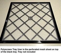 14" X 14" Polyscreen Mesh Tray Screen Inserts For 5 And 9 Tray Excalibur Dehydrators (9 Pack) -Wilton Shop 510oRMVLnAL