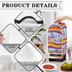 Annejudy Colorful Hippie Mushroom Blender Cover Dust Cover,Stand Mixer Or Coffee Maker Appliance Cover Dust Proof Mixer Accessories Food Processor Juice Cover Washable -Wilton Shop 510pcktkLQL