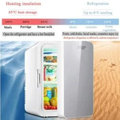 TONPOP Mini Refrigerator Cooler Warmer 12 Liter Compact Fridge Tempered Glass Single Door Small Chiller For Home Office Car 11 TONPOP Mini Refrigerator Cooler Warmer 12 Liter Compact Fridge Tempered Glass Single Door Small Chiller For Home Office Car -Wilton Shop 510wZo1PSYL