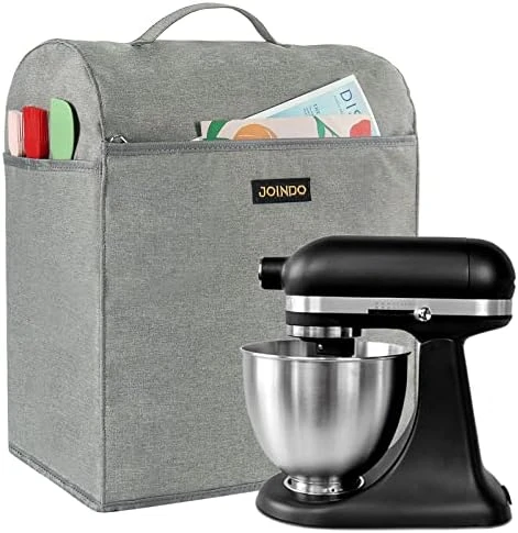 JOINDO Stand Mixer Cover Compatible For KitchenAid Tilt Head 4.5-5 Quart, Dust-proof Cover With Zipper Pocket For Kitchen Aid Mixer Accessories, Grey 8 JOINDO Stand Mixer Cover Compatible For KitchenAid Tilt Head 4.5-5 Quart, Dust-proof Cover With Zipper Pocket For Kitchen Aid Mixer Accessories, Grey - Image 6