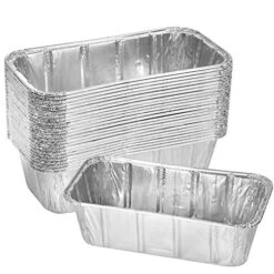 Thick Aluminum Loaf Pans (30 Pack, 8 X 4 Inches) | 2 Lb. Mini Baking Pans For Bread, Lasagna, Meatloaf, Cake | Heavy Duty Disposable Oven Bake Tin For Cooking & Food Storage