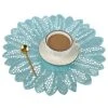 Round Placemats Set Of 4 Pressed Vinyl Metallic Blue Place Mats Wipe Clean For Dinner Table, Heat Resistand PVC Tablemats Home Decor Non Slip Place Mats 15 Inches (Sun Flower) 1 Round Placemats Set Of 4 Pressed Vinyl Metallic Blue Place Mats Wipe Clean For Dinner Table, Heat Resistand PVC Tablemats Home Decor Non Slip Place Mats 15 Inches (Sun Flower) -Wilton Shop 511H55RNHZL