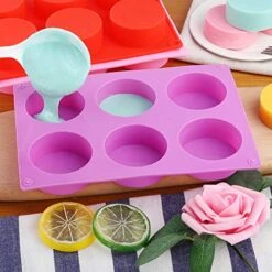 Round Cylinder Silicone Mold Candy Mold Chocolate Mold For Sandwich Cookies Muffin Cupcake Brownie Cake Pudding Jello -Wilton Shop 511OI4y3IgL