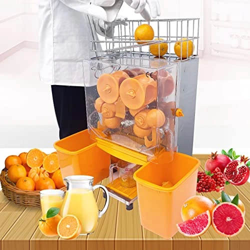 110V Commercial Orange Juicer Machine Electric Citrus Juice Squeezer Lemonade Making Machine With 20-22 Oranges Per Minute For Fresh Fruit Vegetable 3 110V Commercial Orange Juicer Machine Electric Citrus Juice Squeezer Lemonade Making Machine With 20-22 Oranges Per Minute For Fresh Fruit Vegetable