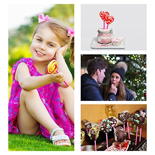 6 Inch Cake Pop Sticks Set Pack Of 300, Each Of 100 Pieces Parcel Bags, Colorful Treat Sticks, Colorful Metallic Wire For Lollipops Candies Chocolates And Cookies 6 6 Inch Cake Pop Sticks Set Pack Of 300, Each Of 100 Pieces Parcel Bags, Colorful Treat Sticks, Colorful Metallic Wire For Lollipops Candies Chocolates And Cookies - Image 4