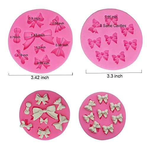 Mini Bow Silicone Fondant Mold Bowknot Candy Chocolate Mold Cake Cupcake Decoration For Birthday Party 4 Mini Bow Silicone Fondant Mold Bowknot Candy Chocolate Mold Cake Cupcake Decoration For Birthday Party - Image 2