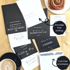 6 Pack For My Bride Wedding Card For Husband Card Set - Officiant Proposal Card, Will You Be Our Usher Card - Wedding Day Cards To Husband To The Bride Card Set With Will You Walk Me Down The Aisle Proposal (6 Cards White And Black) -Wilton Shop 511qbcdAbZL