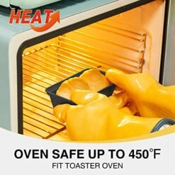 Mini Loaf Pan For Baking Bread, 6 X 3.3 X 2 In Nonstick Small Banana Bread Tins Set Of 3, Tiny Carbon Steel Meatloaf Pan - Dark Grey -Wilton Shop 5121u1wmzvL