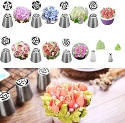 Rge Icing Piping Tips,1M 2D 2F Cake Cupcake Decorating Tip Set Kit,Star Drop Flower Rose Petal Frosting Tip Pastry Nozzles Tips,3 Pcs -Wilton Shop 5128AbmZVYL. AC
