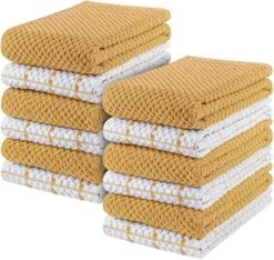 Kitchen Towels [6 Pack],15 X 25 Inches, 100% Ring Spun Cotton Super Soft And Absorbent Dish Towels, Tea Towels And Bar Towels (Black) -Wilton Shop 5128l49aFL. AC