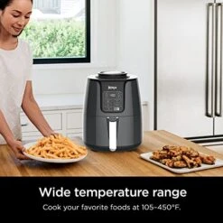 Ninja AF101 Air Fryer That Crisps, Roasts, Reheats, & Dehydrates, For Quick, Easy Meals, 4 Quart Capacity, & High Gloss Finish, Black/Grey 9 Ninja AF101 Air Fryer That Crisps, Roasts, Reheats, & Dehydrates, For Quick, Easy Meals, 4 Quart Capacity, & High Gloss Finish, Black/Grey -Wilton Shop 512ADaaPBAL
