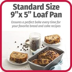 Loaf Pan, 9 X 5 Inch, Gray & 04017 786173391991 8 Inch X 8 Inch Square Cake Pan, 8 X 8 Inch, Grey 9 Loaf Pan, 9 X 5 Inch, Gray & 04017 786173391991 8 Inch X 8 Inch Square Cake Pan, 8 X 8 Inch, Grey -Wilton Shop 512M6Jz3ZzL