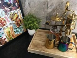 Milk Frothing Pitcher 20oz Stainless Steel Cup Perfect For Latte Art,Espresso Maker,Cappuccino Maker-18/8 Stainless Steel Milk Frother Pitcher Steaming Pitcher Rose Golden Color 600ml -Wilton Shop 512O8fs69RL