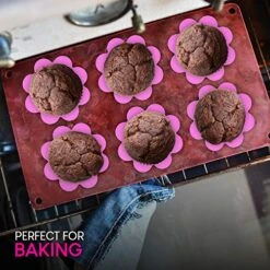 Silicone Cupcake Mold Liners Holders Baking Supplies Flower Shaped Muffin Liner Set Of 12 11 Silicone Cupcake Mold Liners Holders Baking Supplies Flower Shaped Muffin Liner Set Of 12 -Wilton Shop 512UngrlynL