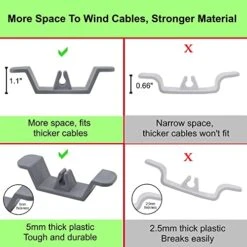 Cord Organizer For Appliances, 2 Pack Cable Protector, Collector,Winder And Organizer, Suitable For Home Coffee Maker, Mixer, Air Fryer, Toaster, Wired Electronic Appliances Adhesive Cable Clip Holder 11 Cord Organizer For Appliances, 2 Pack Cable Protector, Collector,Winder And Organizer, Suitable For Home Coffee Maker, Mixer, Air Fryer, Toaster, Wired Electronic Appliances Adhesive Cable Clip Holder -Wilton Shop 512Xo4ok2GL