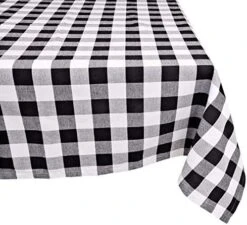 100% Cotton Checkered Buffalo Tablecloth - Washable Table Cover Perfect For Any Occasion Indoors Or Outdoors Red And White 52 X 52 -Wilton Shop 512Zy3d kL. AC