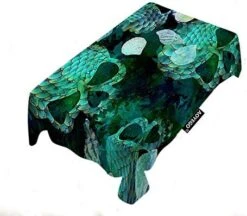 Seashells On Sand Table Cloths Rectangle Tropical Beach Marine Nature Starfish Sea Star Wave Sand Tablecloths Decoration 50X72 Inch Polyester For Outdoor Indoor Home Party Picnic -Wilton Shop 512y9QYXB0L. AC