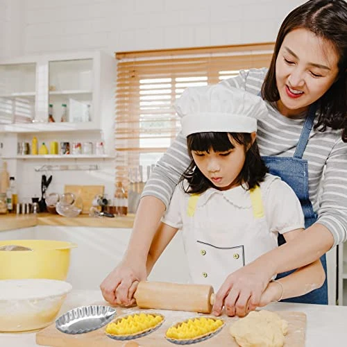 21 Pieces Egg Tart Molds Aluminum Tart Pan Pudding Molds Bakeware Muffin Cupcake Cake Cookie Mold Baking Tool,Boat Shape 7 21 Pieces Egg Tart Molds Aluminum Tart Pan Pudding Molds Bakeware Muffin Cupcake Cake Cookie Mold Baking Tool,Boat Shape - Image 5