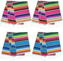 4 Pcs Blue Mexican Table Runner Cotton Mexican Serape Table Runner For Mexican Theme Fiesta Party Cinco De Mayo Carnival, Mardi Gras Party Decorations 14×84 Inch 13 4 Pcs Blue Mexican Table Runner Cotton Mexican Serape Table Runner For Mexican Theme Fiesta Party Cinco De Mayo Carnival, Mardi Gras Party Decorations 14×84 Inch -Wilton Shop 513ZuPX0brL. AC