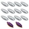 12 Pieces Egg Tart Molds Creative Boat Shape Tart Pan Aluminium Alloy Non-Stick Cake Cookie Cupcake Pastry Pudding Muffin Cups Molds Reusable Kitchen Baking Decorating Tools -Wilton Shop 513gOg0uaAL