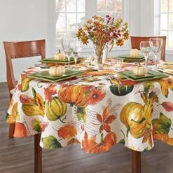 Grateful Season Printed Fall Fabric Napkins, 17" X 17", Set Of 8 -Wilton Shop 513nhrRxWML. AC