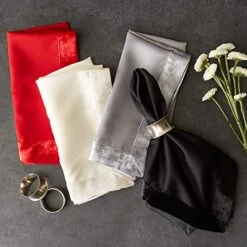 Velvet Collection Tabletop, Napkin Set, Red 4 Piece 13 Velvet Collection Tabletop, Napkin Set, Red 4 Piece -Wilton Shop 513q0xGHpTL