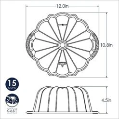 Nordic Ware Platinum Collection Anniversary Bundt Pan -Wilton Shop 513q44PdCrL