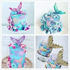 Set Of 3 JeVenis 3D Big Mermaid Tail Mold Mermaid Silicone Fondant Mold For Cake Decoration Chocolate Candy Mold Soap Mold Baking Tool Jello Mold Cupcake Topper Ice Tray 7 Set Of 3 JeVenis 3D Big Mermaid Tail Mold Mermaid Silicone Fondant Mold For Cake Decoration Chocolate Candy Mold Soap Mold Baking Tool Jello Mold Cupcake Topper Ice Tray -Wilton Shop 513vi5k5t3L