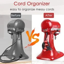 Masticating Juicer Attachment White & 4-Pack Cord Organzier 11 Masticating Juicer Attachment White & 4-Pack Cord Organzier -Wilton Shop 513vkkjBipL