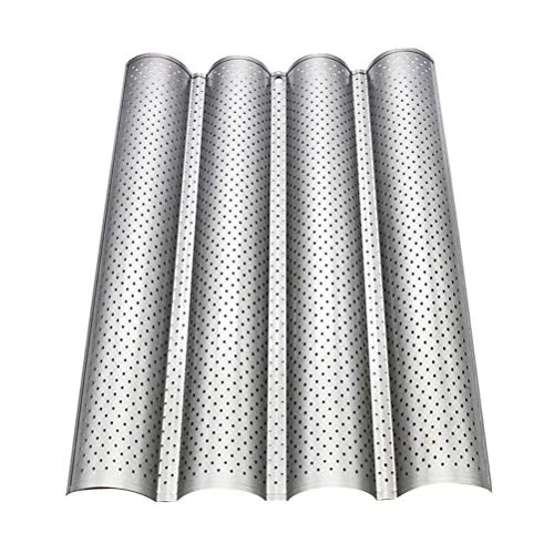 Baguette Baking Pan Non Stick Coating Perforated Baguette Bread Pans For French Bread Baking Supplies 3 Baguette Baking Pan Non Stick Coating Perforated Baguette Bread Pans For French Bread Baking Supplies