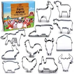 Farm Cookie Cutter Set, 13 Piece Set, Stainless Steel