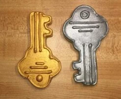 Key Cookie Cutter, 3.5" Made In USA By Ann Clark