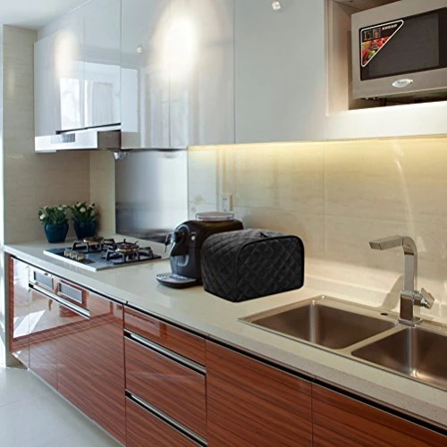 4 Slice Toaster Dust Cover Bread Maker Protective Cover Dust Proof Bag 2 Pack Red & Black (4 Slice Toaster Cover) 5 4 Slice Toaster Dust Cover Bread Maker Protective Cover Dust Proof Bag 2 Pack Red & Black (4 Slice Toaster Cover) - Image 3