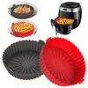 Air Fryer Silicone Pot,2-Pack 9.4 Inch Reusable Air Fryer Liners Round Food Safe Non Stick Air Fryer Basket Oven Accessories For Cosori 6 Qt Or Bigger Air Fryer (9.4 ") 2 Air Fryer Silicone Pot,2-Pack 9.4 Inch Reusable Air Fryer Liners Round Food Safe Non Stick Air Fryer Basket Oven Accessories For Cosori 6 Qt Or Bigger Air Fryer (9.4 ") -Wilton Shop 514SgNOlLeL
