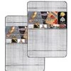 KITCHENATICS Jelly Roll Cooling Rack For Baking, Heavy-Duty Stainless Steel Baking Rack, Oven Safe Wire Rack For Cooking, Bacon Rack, Cookie Cooling Rack Fits Jelly Roll Sheet Pan -2 PACK 10x15 -Wilton Shop 514TXqlCOFL