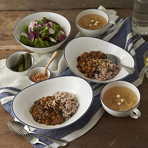 T-917855 Cocotte Fortemore Blue Line, Set Of 5, Diameter 3.6 X Height 2.0 Inches (9.1 X 5.2 Cm), Microwave, Dishwasher And Oven Safe, Lightweight Reinforced Porcelain 7 T-917855 Cocotte Fortemore Blue Line, Set Of 5, Diameter 3.6 X Height 2.0 Inches (9.1 X 5.2 Cm), Microwave, Dishwasher And Oven Safe, Lightweight Reinforced Porcelain - Image 5