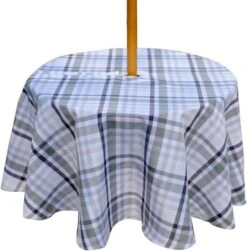 Waterproof Fabric Tablecloths Rectangle 52 X 70, Wrinkle And Stain Resistant Polyester Plaid Table Cloths For Party,Kitchen Dining Table Cover For Spring And Summer,Purple -Wilton Shop 514bxhrLv L. AC